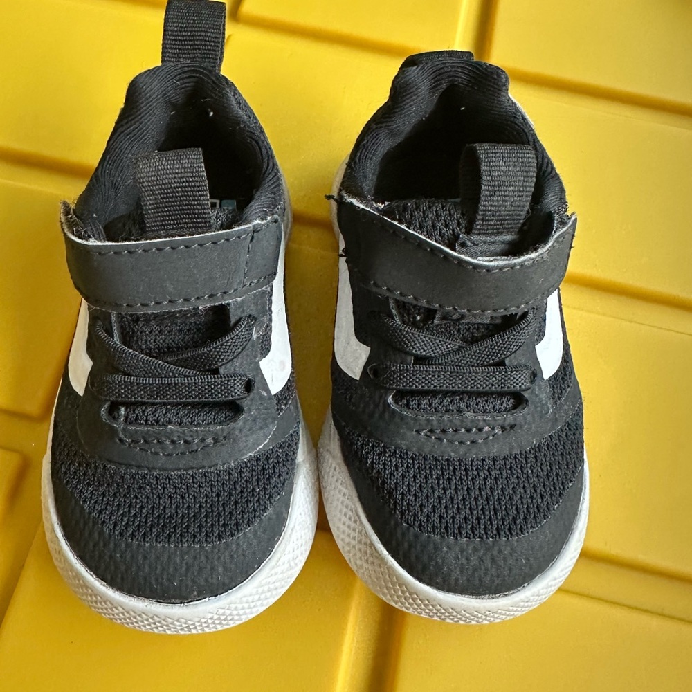 Vans Kids Black and White Sneakers